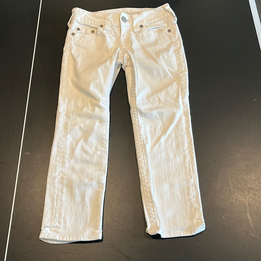 True Religion White Jeans Size 26